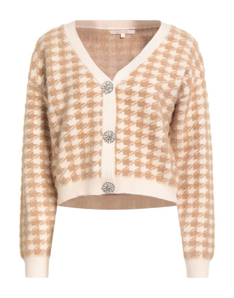 WHITE WISE Strickjacke Damen Beige von WHITE WISE