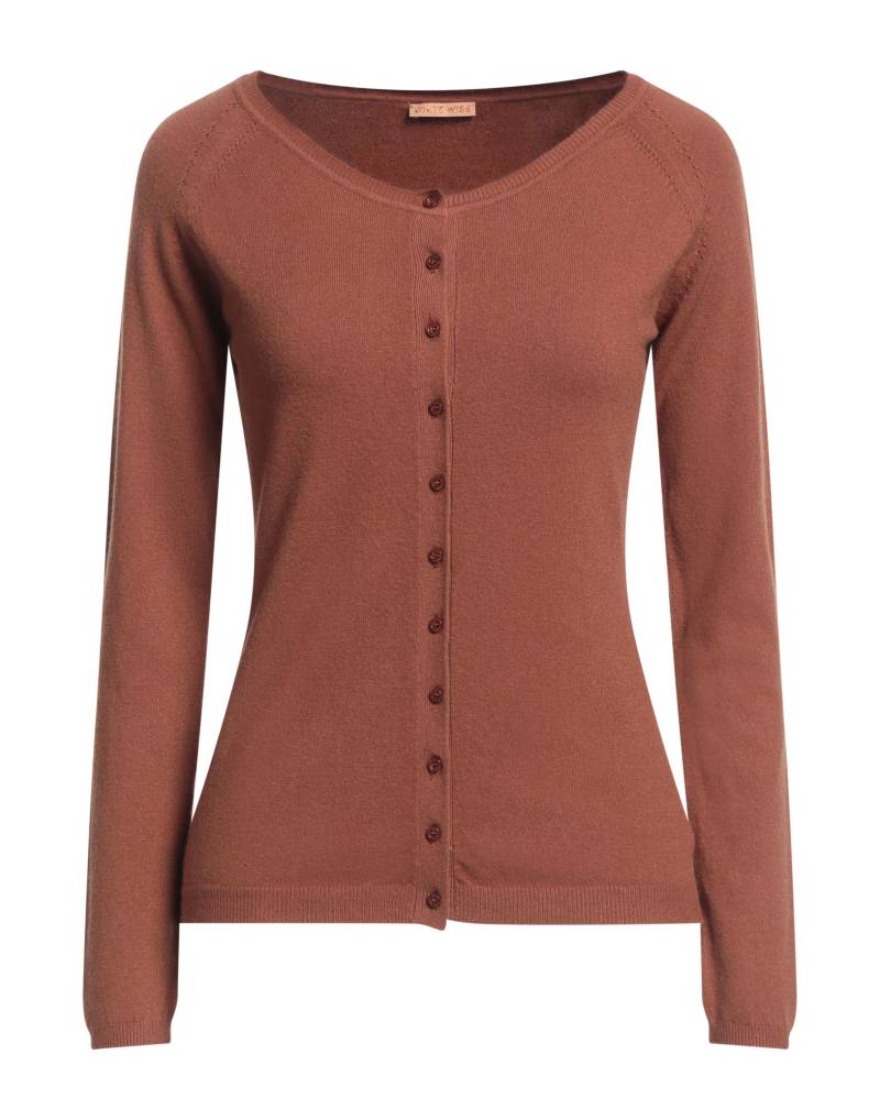 WHITE WISE Strickjacke Damen Braun von WHITE WISE