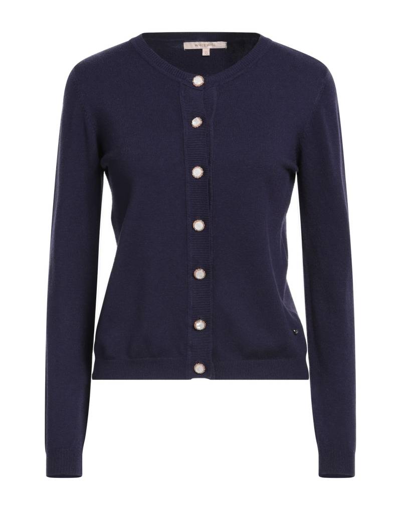 WHITE WISE Strickjacke Damen Dunkelviolett WHITE WISE Strickjacke Damen Dunkelviolett von WHITE WISE