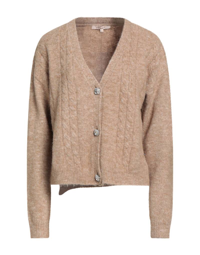 WHITE WISE Strickjacke Damen Kamel von WHITE WISE