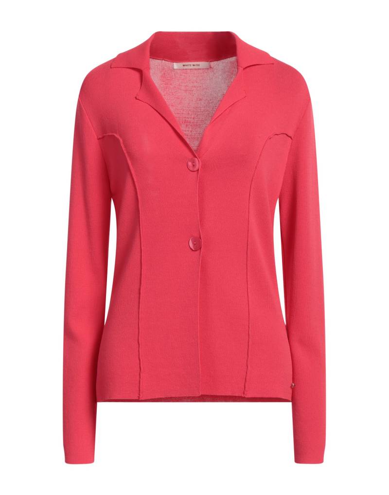 WHITE WISE Strickjacke Damen Magenta von WHITE WISE