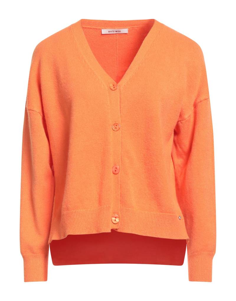 WHITE WISE Strickjacke Damen Orange von WHITE WISE