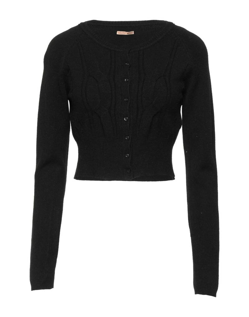 WHITE WISE Strickjacke Damen Schwarz von WHITE WISE