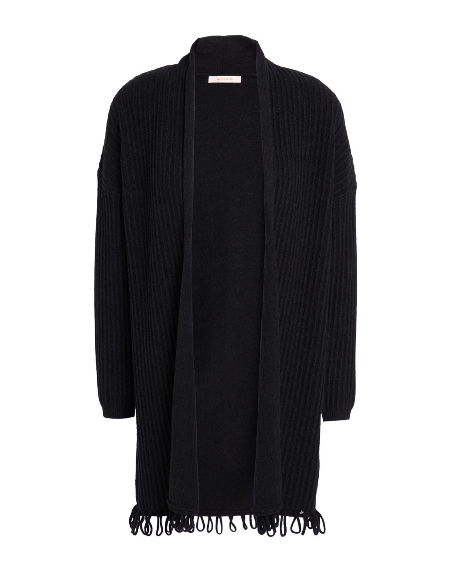 WHITE WISE Strickjacke Damen Schwarz von WHITE WISE
