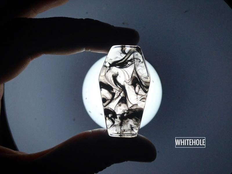 Plugs Coffin[Black Smoke] - Custom/Plugs Smoke/Plugs Resin/Halloween von WHITEHOLEDESIGN