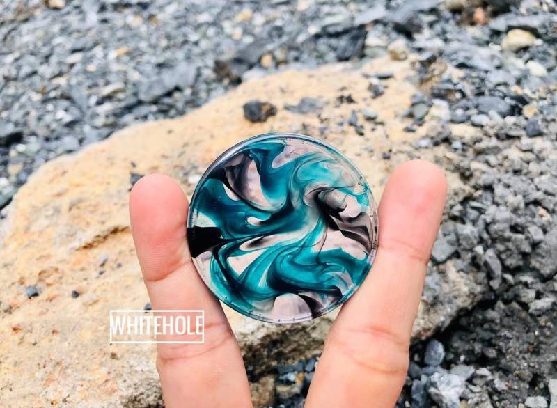 Plugs[Green&black Smoke]-Plugs Custom/Plugs Smoke/Plugs Resin von WHITEHOLEDESIGN