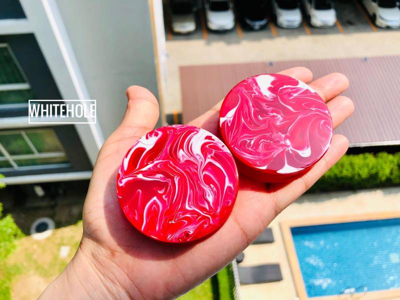Plugs[Red/White Smoke]-Plugs Custom/Plugs Smoke/Plugs Resin von WHITEHOLEDESIGN