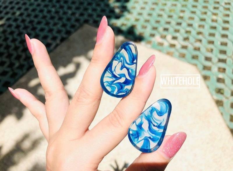 Plugs Teardrop-Plugs Custom/Plugs Smoke/Plugs Resin von WHITEHOLEDESIGN