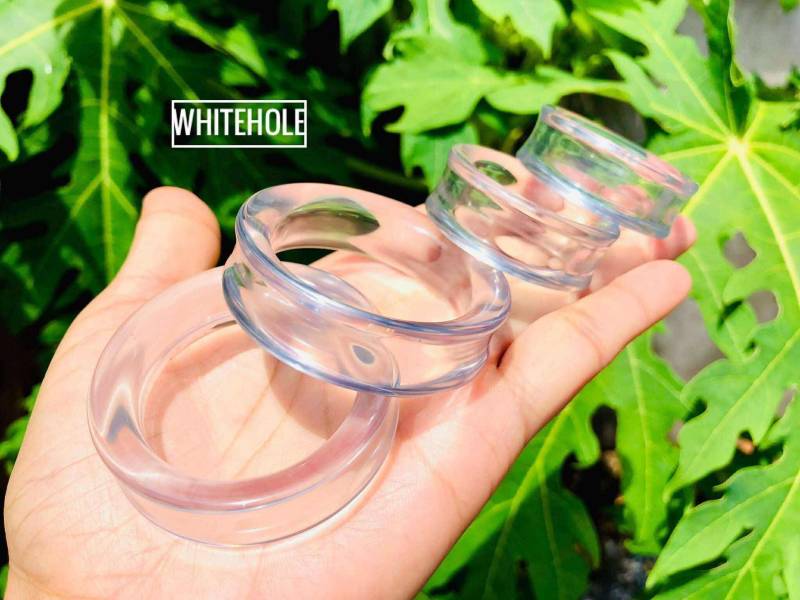 Tunnel Plugs[Klar]-Plugs Custom/Plugs Smoke/Plugs Resin von WHITEHOLEDESIGN