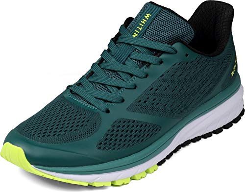 WHITIN Damen Herren Hallenschuhe Laufschuhe Sneakers Traillauf Frauen Joggingschuhe Leicht Turnschuhe Freizeitschuhe Outdoor Fitness Schuhe Grün Größe 39 von WHITIN