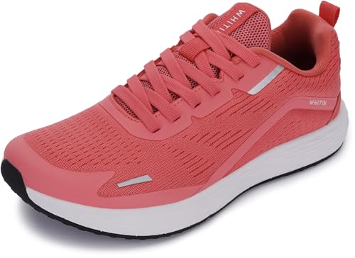 WHITIN Damen-Laufschuhe mit breiter Zehenpartie, keine Fallbreite, Pink, 43 EU Weit von WHITIN