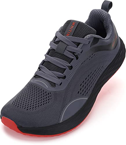 WHITIN Herren Zero Drop Laufschuhe + breite Zehenbox, GRAU, 39.5 EU von WHITIN