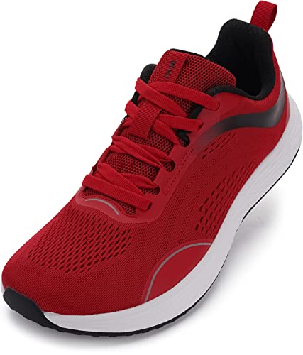 WHITIN Herren-Laufschuhe mit Zero Drop und breiter Zehenbox, Rot/Ausflug, einfarbig (Getaway Solids), 45 EU von WHITIN