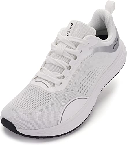 WHITIN Herren Zero Drop Laufschuhe + breite Zehenbox, Weiss/opulenter Garten, 45 EU von WHITIN