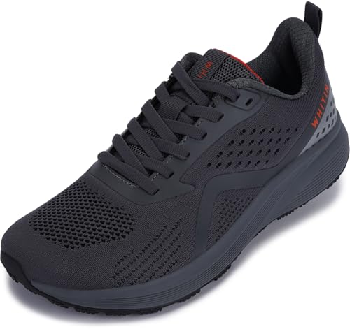 WHITIN Laufschuhe Herren Sportschuhe Schuhe Sneaker Breite Weite Turnschuhe Trainers Men Joggingschuhe Straßenlaufschuhe Hallenschuhe Runningschuhe Grau 44 EU von WHITIN