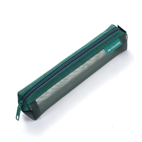 WHKM Clear Pencil Case Sehen Durch Die Stiftbeutel Kleine Leichte Stiftorganisatoren Aufbewahrung Für Schülern School Prüfung Schnell Trockenem Mesh Bleistift Für Die Schule von WHKM