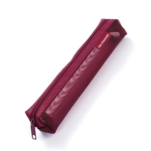 WHKM Clear Pencil Case Sehen Durch Die Stiftbeutel Kleine Leichte Stiftorganisatoren Aufbewahrung Für Schülern School Prüfung Schnell Trockenem Mesh Bleistift Für Die Schule von WHKM