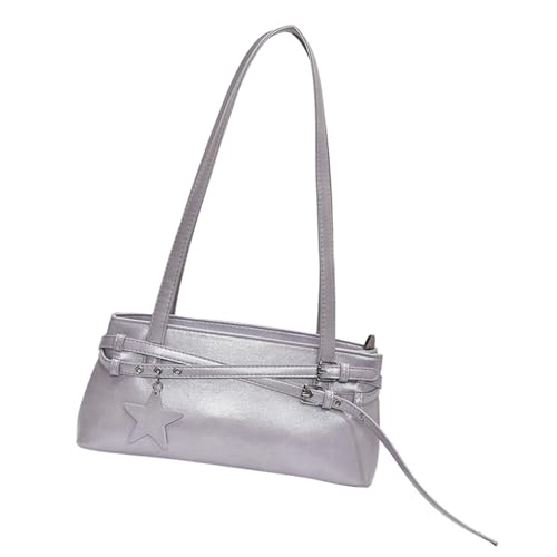WHKM Damen Stilvolle Umhängetasche Pendeln Pu Leder Achselhalterung Modische Achselhöhle Ästhetische Handtaschen Mode Achsel von WHKM