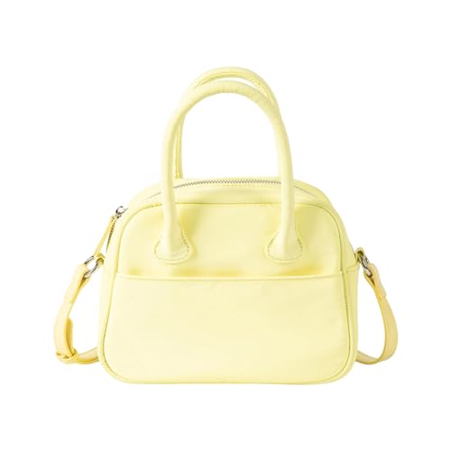 WHKM Kompakte Frauen Cross Body Umhängetasche Verstellbares Abnehmbares Riemen Leichtes Reisen Essentielle Geldbörse PU Leder Handtasche Travel Umhängetasche von WHKM