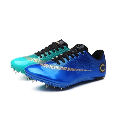 Leichtathletik-Schuhe Herren Damen Atmungsaktiv Spikes Sprint Sprint Shoes -Schuhe 8 Nägel Mittelstrecken-Laufschuhe Leichtathletikschuhe Jugendsportschuhe,Multicolour-35 von WHLWDH