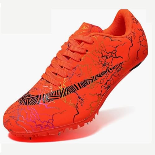 Spiked Leichtathletikschuhe 8 Spikes, Sprint Mittelstrecke Leichtathletikschuhe, Herren Spiked Trainer, atmungsaktiv und leicht Sprintschuhe für Männer,Frauen,Junioren,A02-35 von WHLWDH