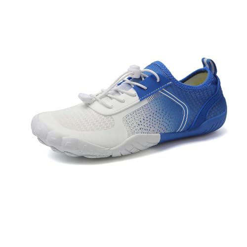 WHLWDH rutschfeste Barfußschuhe Strandschuhe perfekte Barfußschuh für Dein Abenteuer – Barfusslaufschuhe Sommer Schnell Trocknend Surfschuhe,Blue-41 von WHLWDH