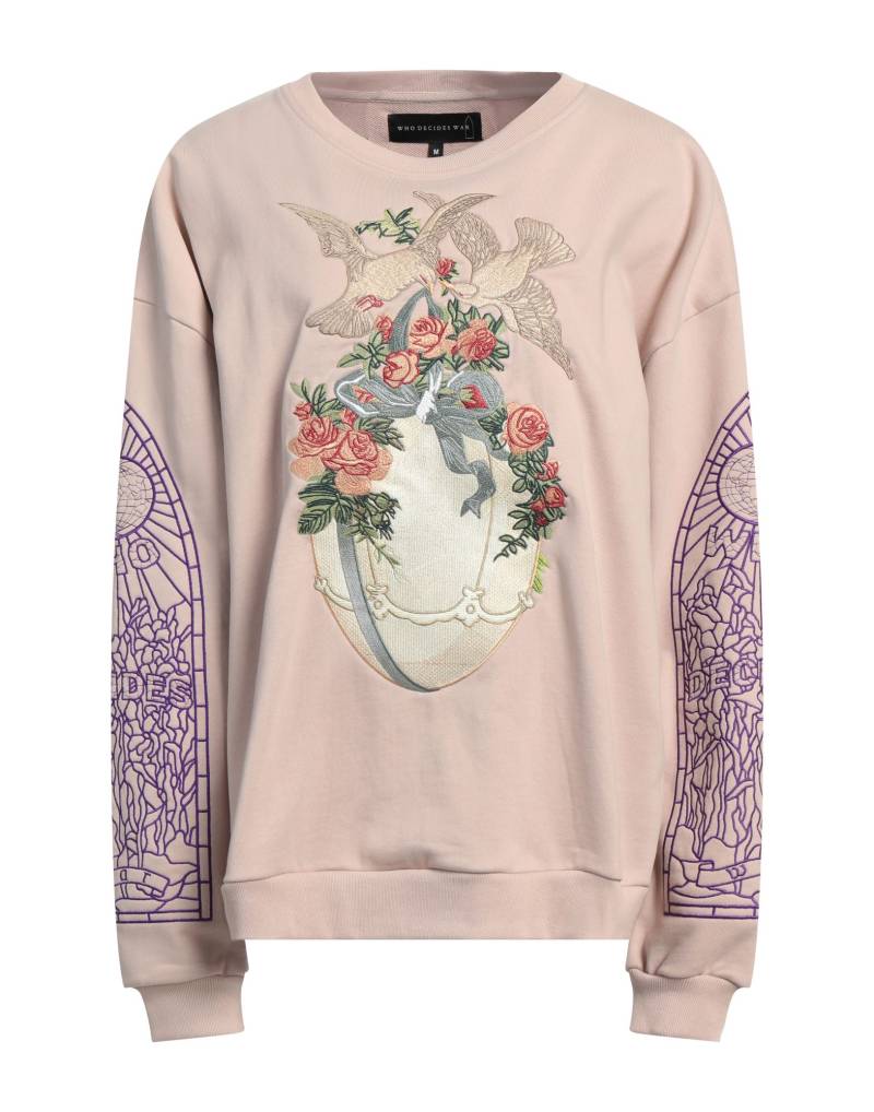 WHO DECIDES WAR Sweatshirt Damen Hellbraun von WHO DECIDES WAR