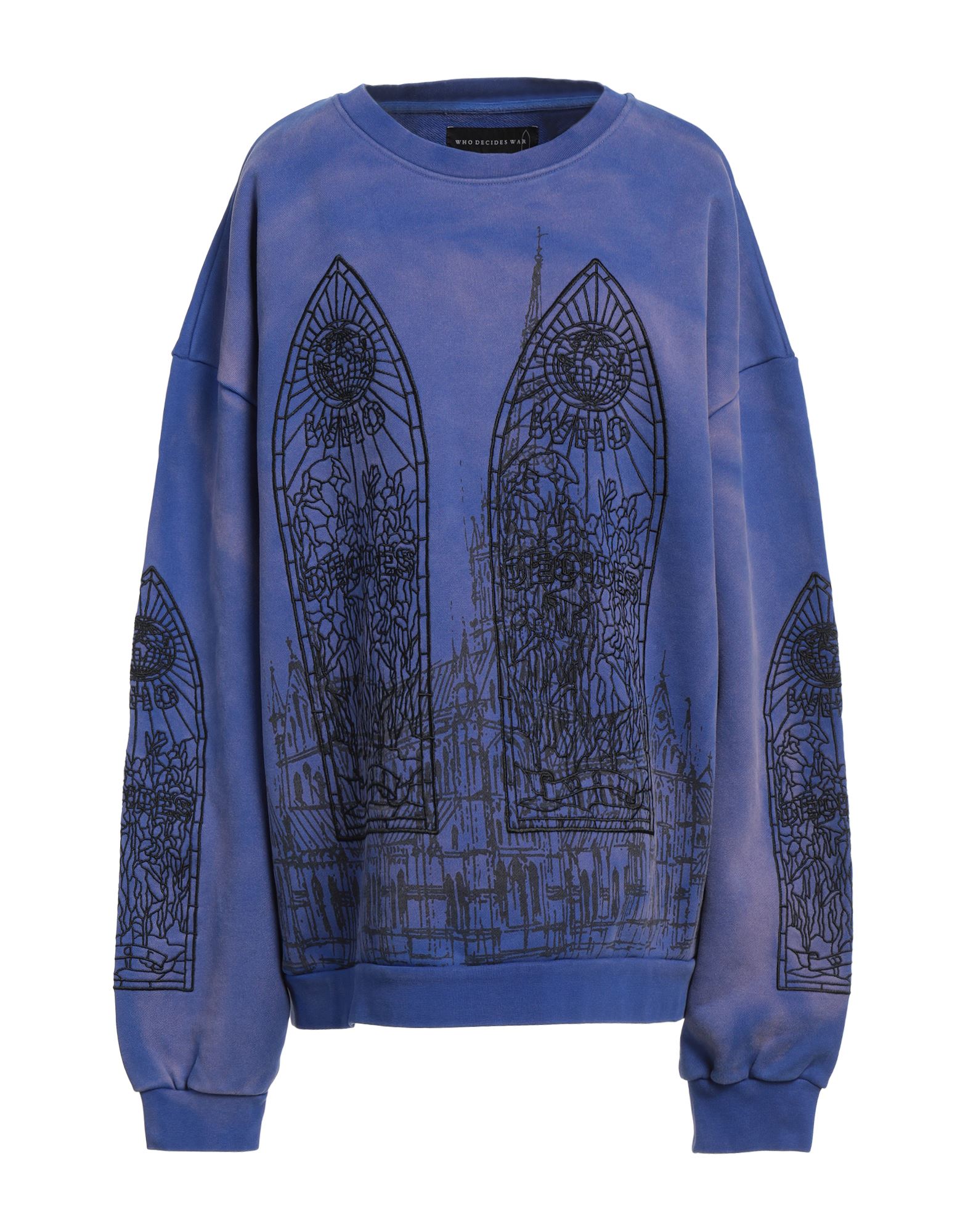 WHO DECIDES WAR Sweatshirt Damen Violett WHO DECIDES WAR Sweatshirt Damen Violett von WHO DECIDES WAR