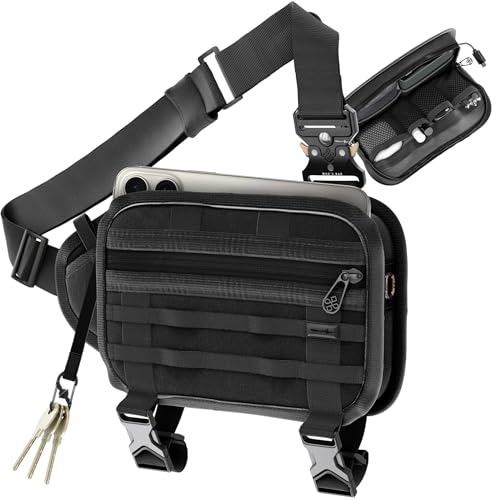 WHOS BAG - kleine Umhängetasche für Männer und Frauen, slingbag Herren klein, Brusttasche, Sling crossbody bag damen, Handytasche von WHOS BAG