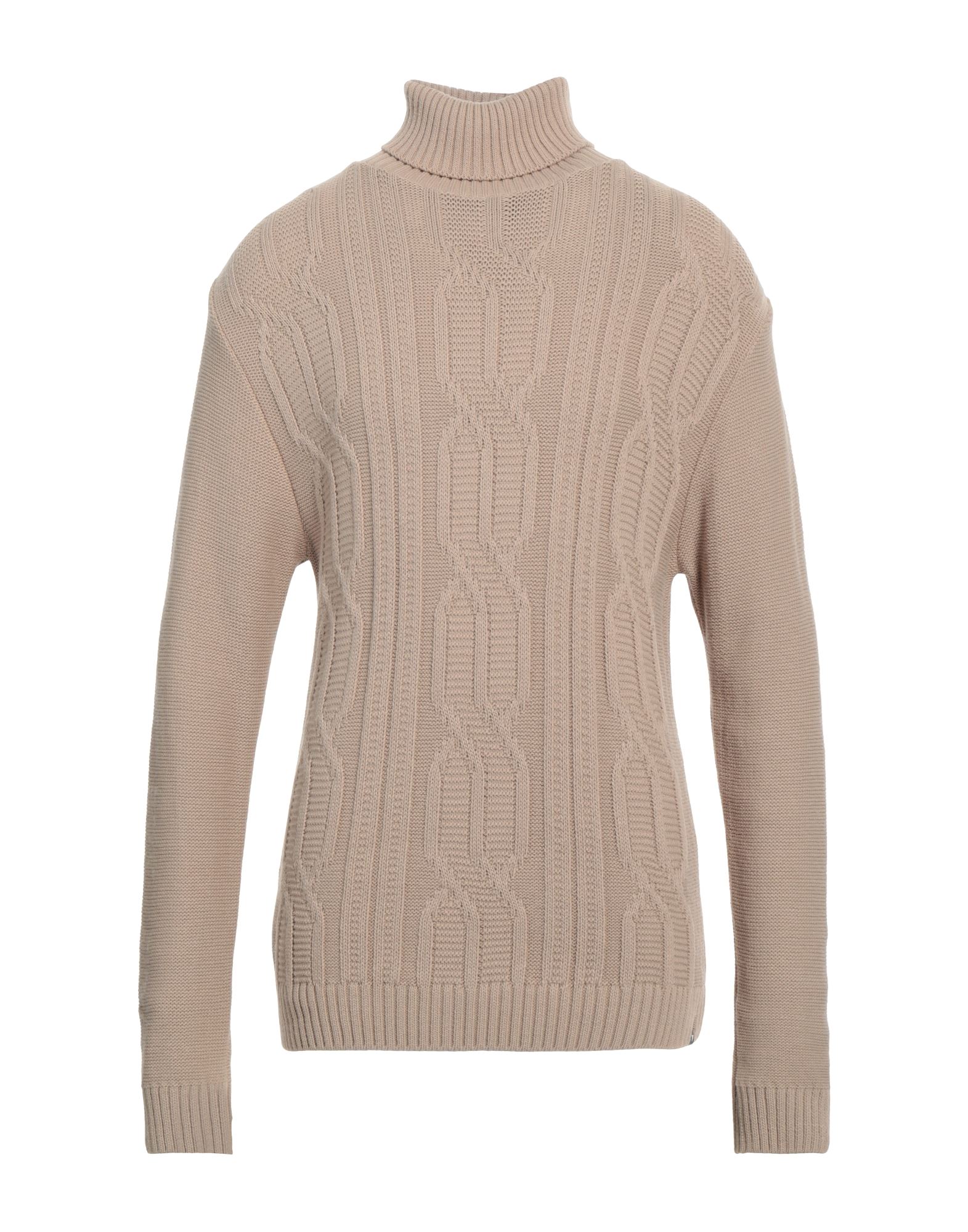 WHY NOT BRAND Rollkragenpullover Herren Beige von WHY NOT BRAND