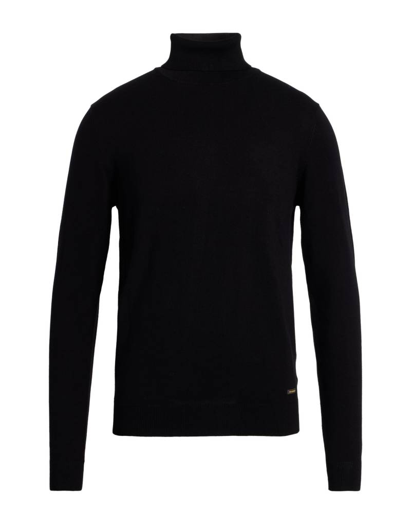 WHY NOT BRAND Rollkragenpullover Herren Schwarz von WHY NOT BRAND