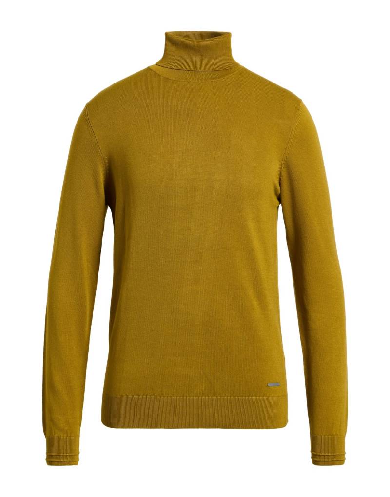 WHY NOT BRAND Rollkragenpullover Herren Senf von WHY NOT BRAND