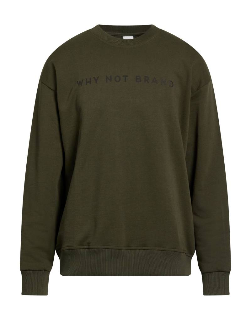 WHY NOT BRAND Sweatshirt Herren Dunkelgrün von WHY NOT BRAND
