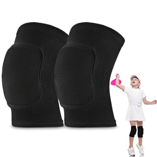 WHYCNJL 1 Paar Kinder Knieschützer Strapazierfähige Gelenk Kniebandage Beinmanschetten Bequeme Atmungsaktive für 9-15 Jahre alt Mädchen Jungen Basketball Scooter Fußball Volleyball von WHYCNJL
