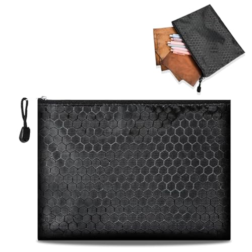 WHYCNJL 1 Stück Geldtasche, Bankmappe Groß, Bargeld Tasche, Banktasche Mit Reißverschluss, Bankmappe A5,Schreibwarenetui Informationspaket für Studenten von WHYCNJL