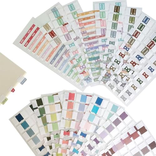WHYCNJL 300 Stück Haftnotizen Klebezettel Haftmarker Stabile Index Tabs Selbstklebend Pastell Page Marker Book Tabs Annotating Supplies für Notizbücher Kalender Planer Bibelregister von WHYCNJL