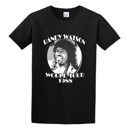 Randy Watson World Tour Retro Movie Funny Cotton T-Shirt Black L Randy Watson World Tour Retro Movie Funny Cotton T-Shirt Black L von WIDER