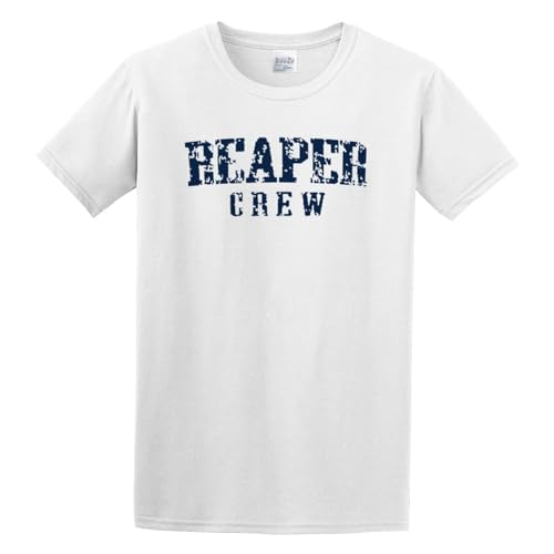 Reaper Crew College Style Cartoon Premium Beautiful Painting T-Shirt White 3XL von WIDER