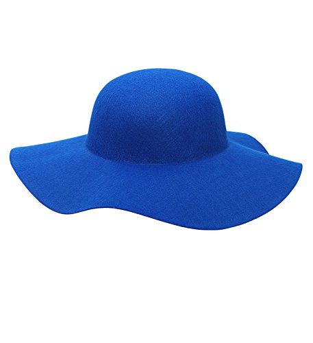 Damenhut - selbst verzieren - Filzhut - eigene Deko Hut - viele Farben blau von W WIDMANN MILANO Party Fashion