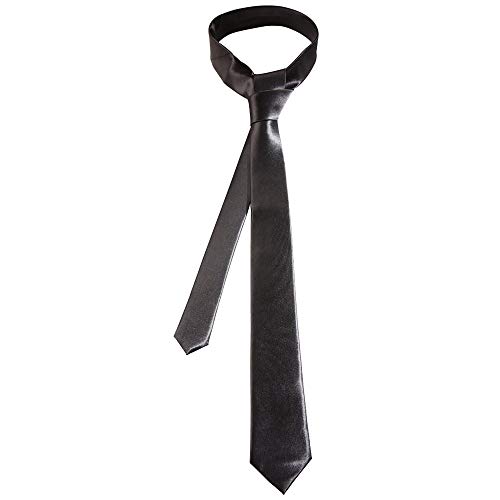 satin "BLACK SLIM TIE" - von WIDMANN