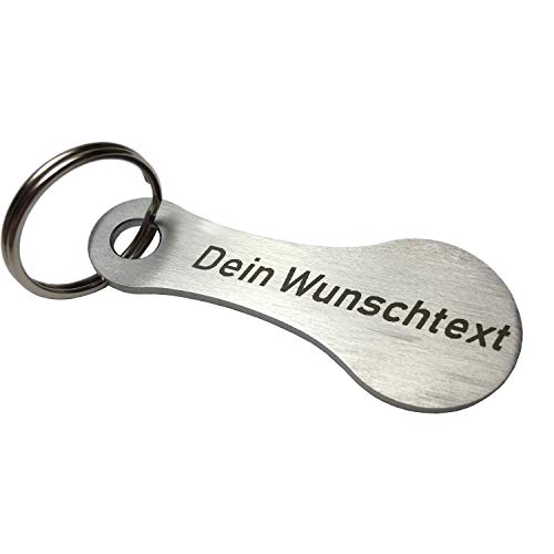 WIENS3D Einkaufswagenlöser mit Gravur Personalisiert Schlüsselanhänger Liebe Partner Herz Weihnachten Jahrestag Muttertag Werbeartikel Beidseitig Graviert Valentinstag von WIENS3D