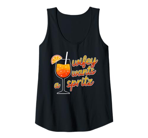 Damen Wifey Wants A Spritz - Ehefrau Frau Aperölchen Spritz Wife Tank Top Damen Wifey Wants A Spritz - Ehefrau Frau Aperölchen Spritz Wife Tank Top von WIFEY WANTS A SPRITZ X Junggesellinnenabschied!