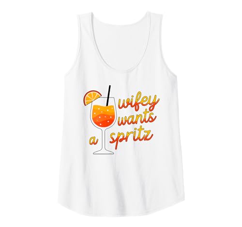 Damen Wifey Wants A Spritz - Ehefrau Frau Aperölchen Spritz Wife Tank Top Damen Wifey Wants A Spritz - Ehefrau Frau Aperölchen Spritz Wife Tank Top von WIFEY WANTS A SPRITZ X Junggesellinnenabschied!
