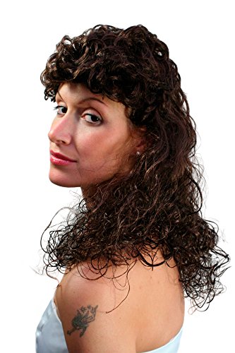 Südstaaten Perücke vom Winde verweht Lady Locken Braun von WIG ME UP