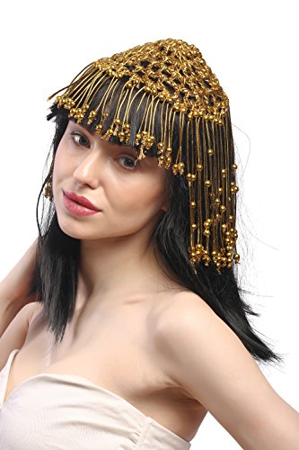WIG ME UP - 60264-P103 Perücke Dame Karneval Cleopatra Kurtisane Harem 20er Jahre Glamour 1001 Nacht Schwarz von WIG ME UP