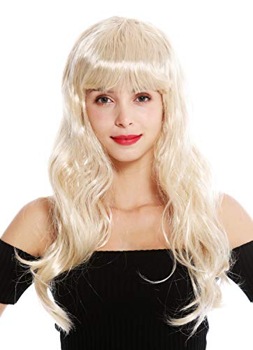 WIG ME UP - 90649-ZA83 Perücke Damen Karneval Fasching lang blond Pony Burlesque 50er Jahre Pin-Up Star Femme Fatale von WIG ME UP