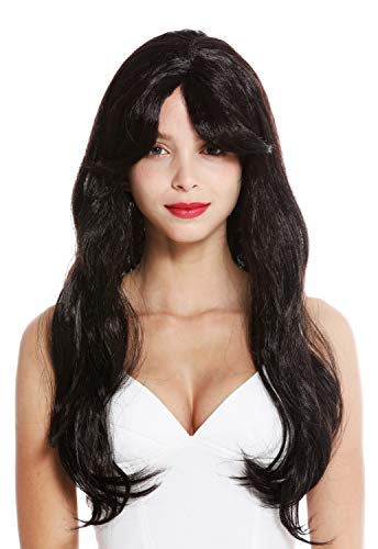 WIG ME UP - 90924-ZA1 Perücke Damen Karneval Fasching Halloween lang glatt braun Ebenholz Schneewittchen von WIG ME UP