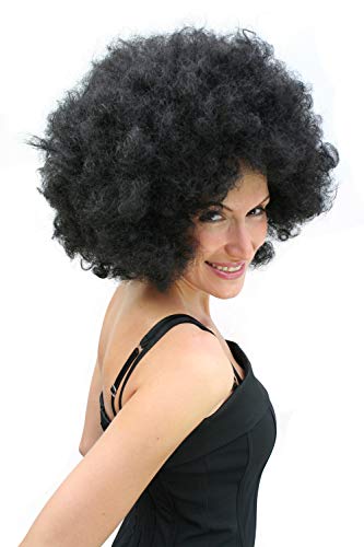 WIG ME UP - PW0011-P103 Afro-Perücke, schwarz, 70er von WIG ME UP