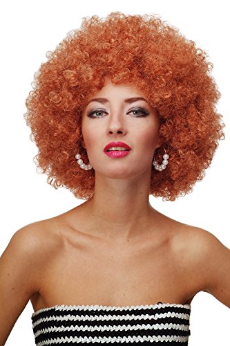 WIG ME UP - PW0011-P130 Perücke Afroperücke Afro 70er Jahre Party Partyperücke Funk Funky Disco Foxy Kupferrot Kupferblond von WIG ME UP