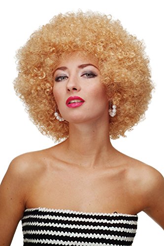 WIG ME UP - PW0011-P70 Perücke Afroperücke Afro 70er Jahre Party Partyperücke Funk Funky Disco Foxy Goldblond von WIG ME UP